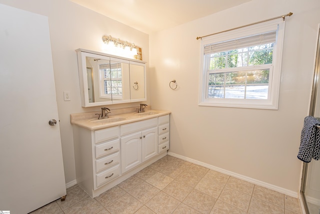 bathroom featuring vanity