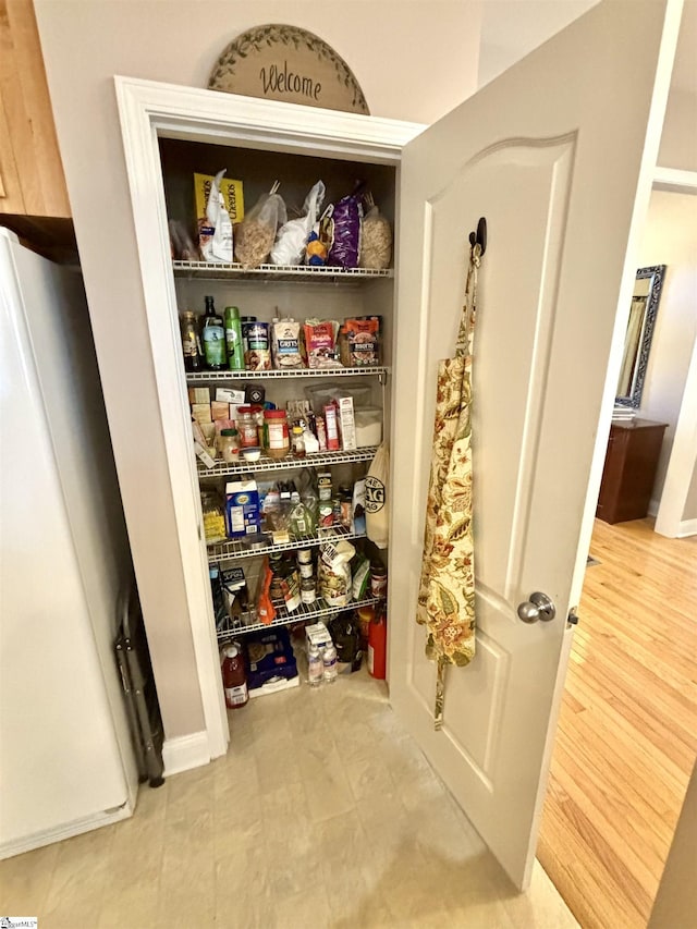 view of pantry