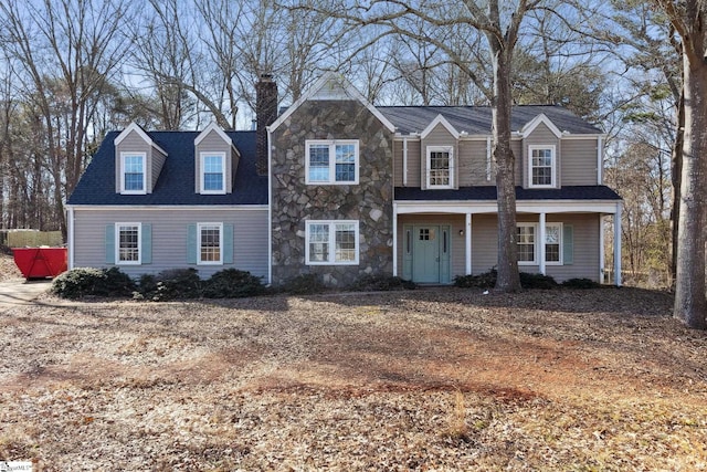 view of cape cod home