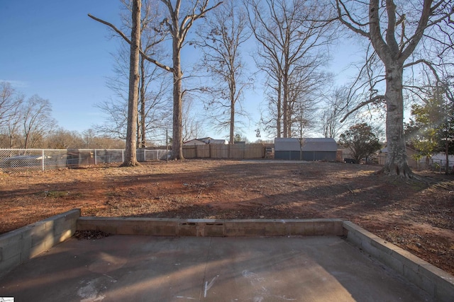 view of yard featuring a patio area