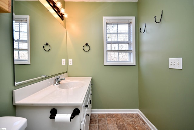 bathroom with vanity