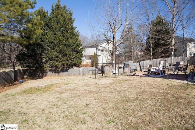 view of yard with a patio