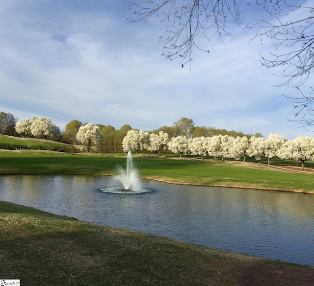 view of water feature