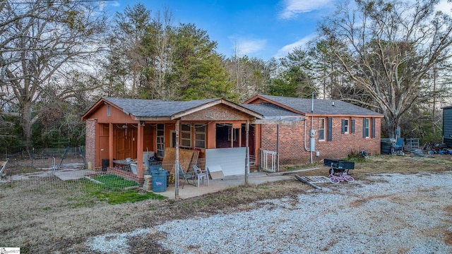 view of front of property