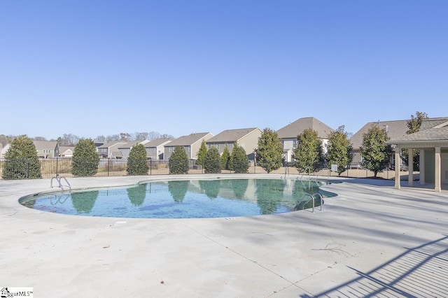 view of pool with a patio