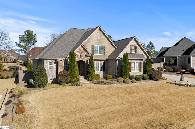 view of front of house with a front yard