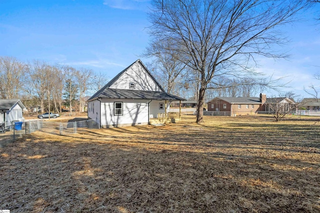 view of back of property