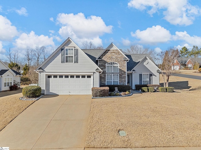view of property featuring a garage