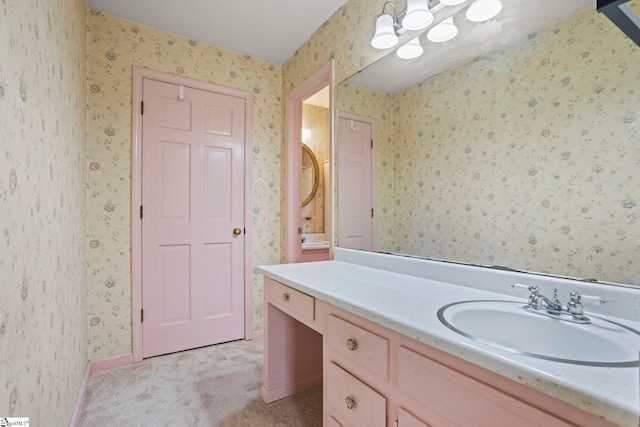 bathroom with vanity