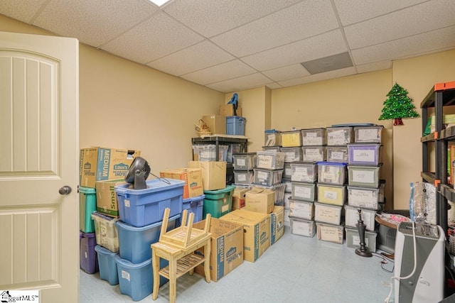 view of storage room