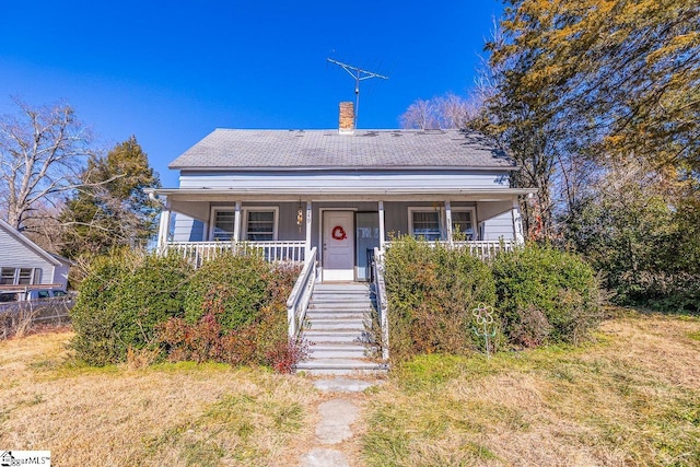 bungalow-style home featuring a porch