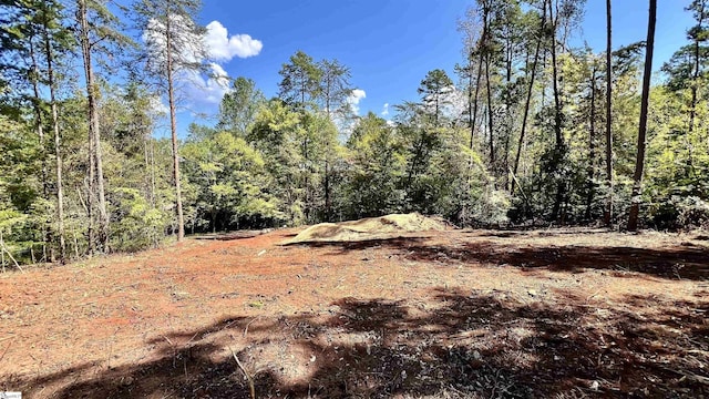 view of landscape featuring a view of trees