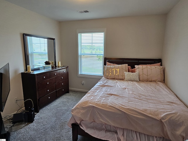 bedroom with carpet floors