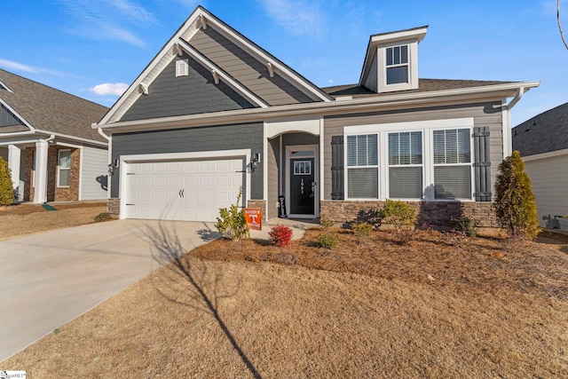 view of front of house featuring a garage