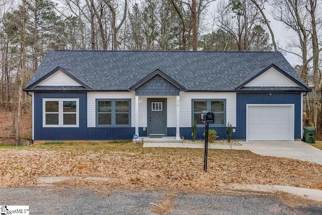 ranch-style house with a garage