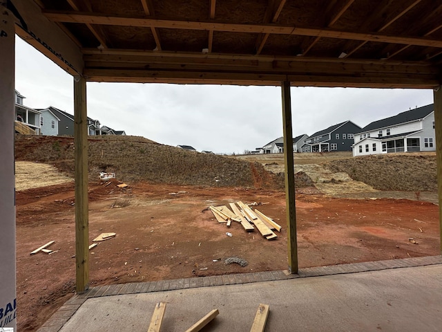 view of yard with a residential view