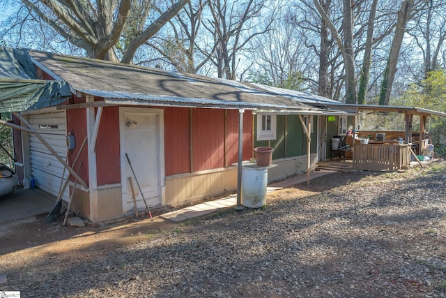 view of home's exterior