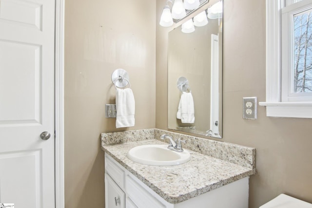 bathroom with vanity