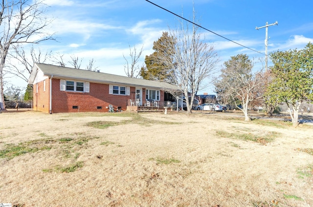 view of ranch-style home