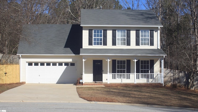 view of front of house with a porch