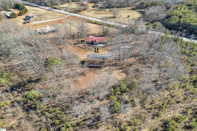 aerial view featuring a rural view