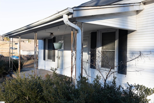 view of home's exterior