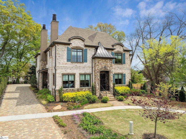 view of french country home