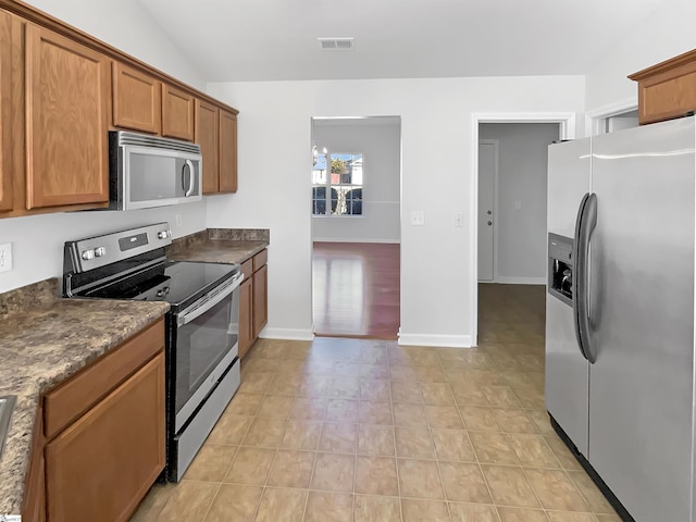 kitchen with stainless steel appliances