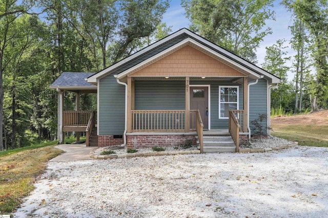 bungalow with a porch