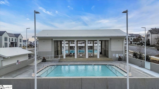 view of pool with a patio area