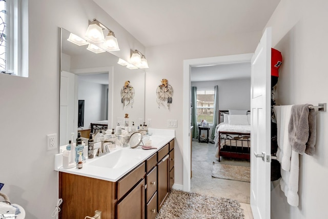 bathroom with vanity