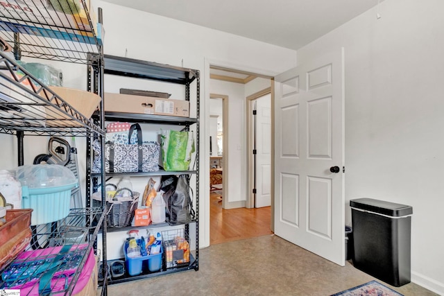 view of storage room