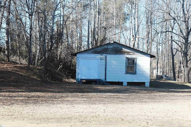 view of outdoor structure