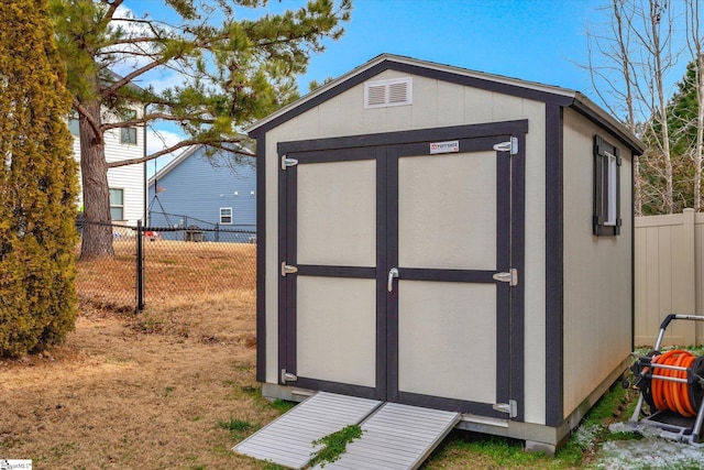 view of outbuilding