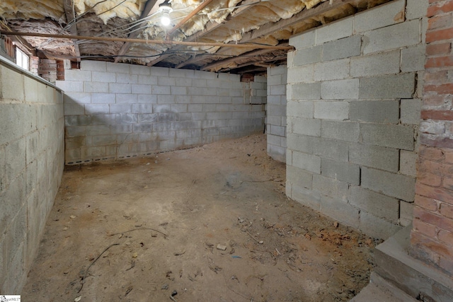 view of basement