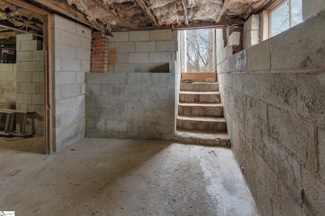 view of basement