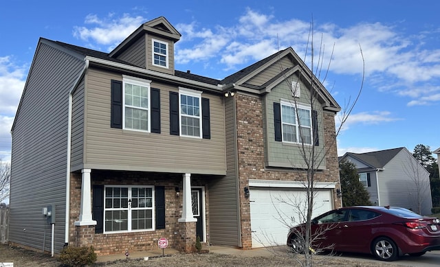 view of front of house featuring a garage