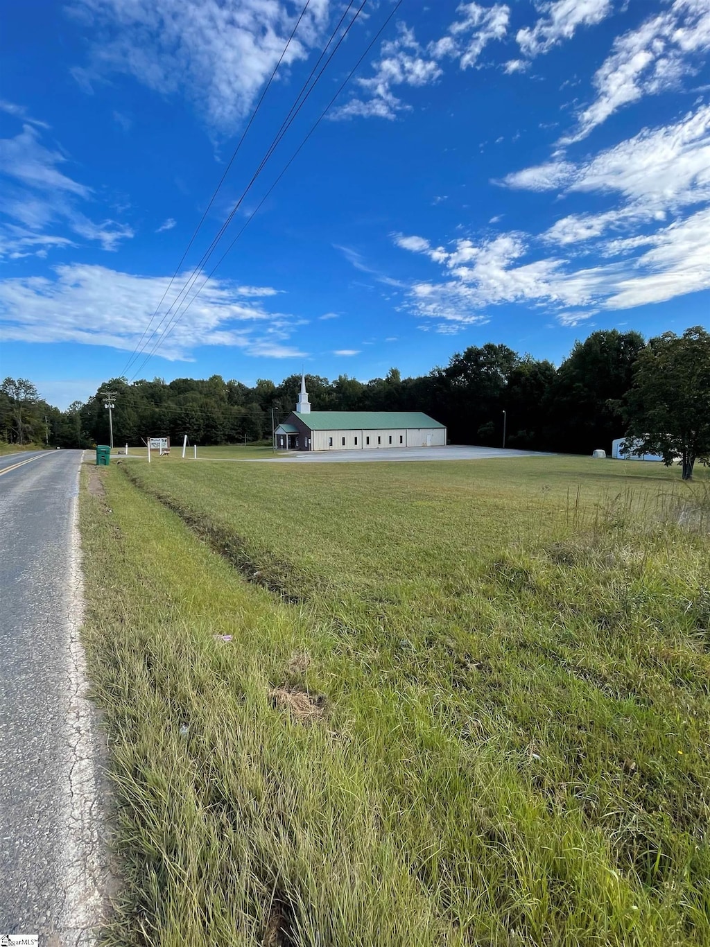 view of street featuring a rural view