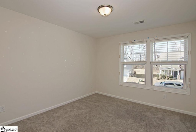 view of carpeted empty room