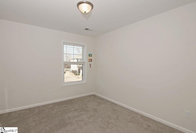 view of carpeted empty room