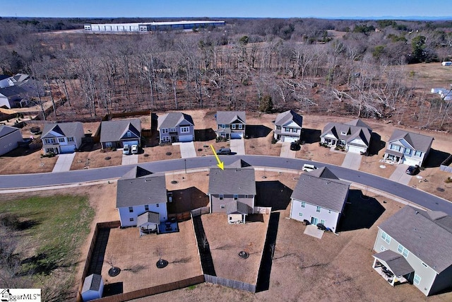 birds eye view of property