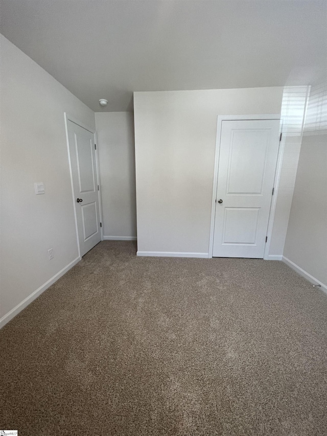 view of carpeted empty room