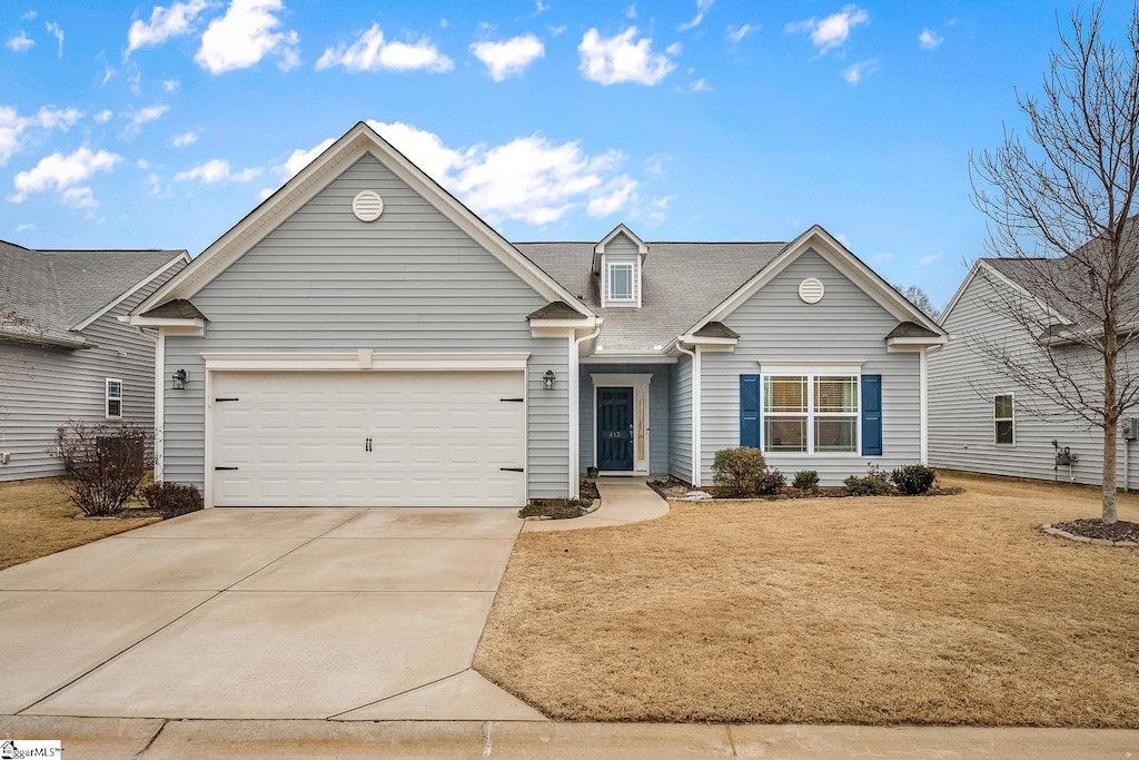 front facade featuring a garage