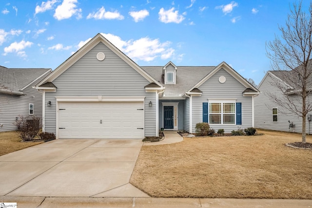 front facade featuring a garage