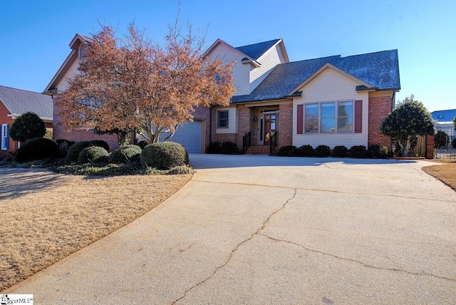 view of front of house featuring a garage