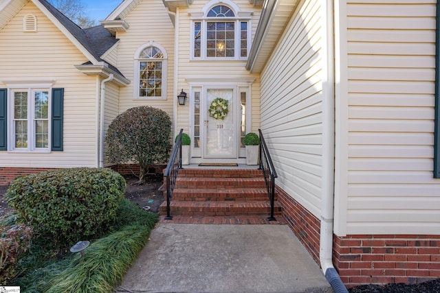 view of entrance to property