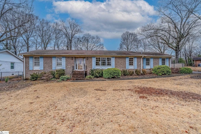 view of ranch-style house