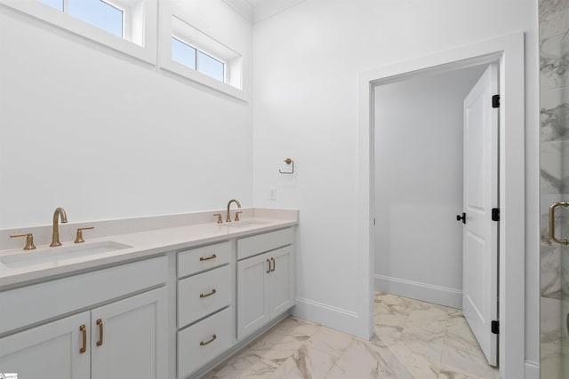 bathroom featuring vanity