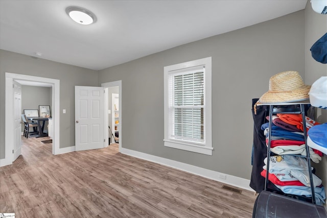 interior space featuring hardwood / wood-style flooring