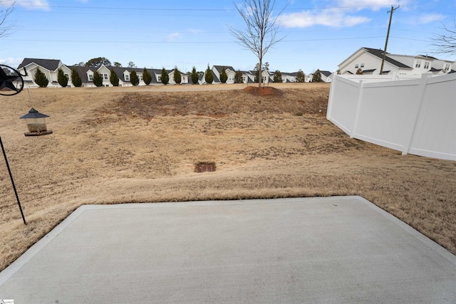 view of yard with a patio